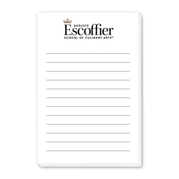 escoffier notepad 4" x 6"
